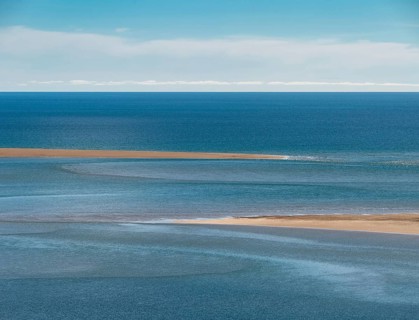 View of Baejarvaoa bay and the beach Rauoisandur