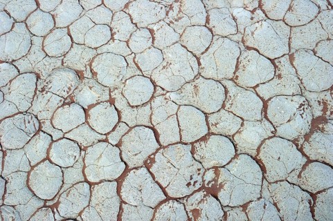 Dried clay soil in Deadvlei