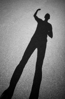 Gesture BLACK LIVES MATTER in silhouette