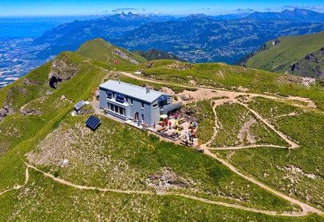 Cabane de la Tourche mountain hut of the Swiss Alpine Club SAC