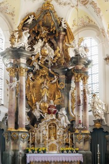 High Altar of the Catholic City Parish Church of the Assumption of the Virgin Mary