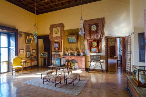 Living space in Son Marroig mansion