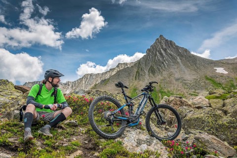 Mountain biker