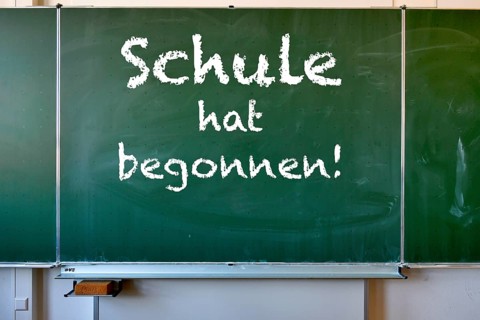 Symbolic picture Restart of school in regular operation after the summer holidays