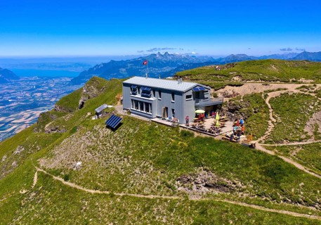Cabane de la Tourche mountain hut of the Swiss Alpine Club SAC
