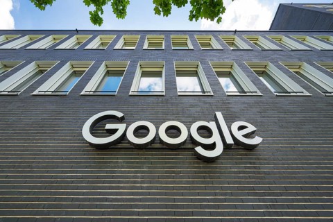 Google lettering on the central Munich
