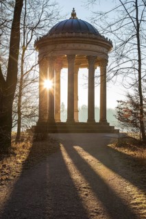 Temple of Apollo in the park of Nymphenburg Castle