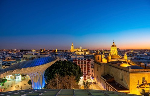 View from Metropol Parasol over the city