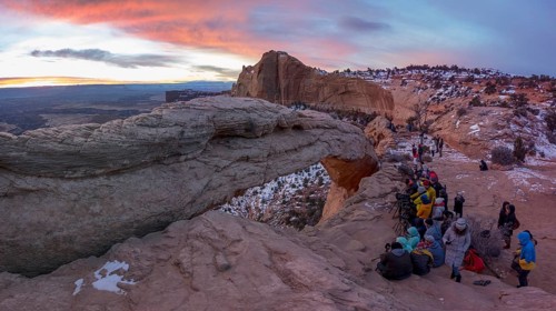 Arch Mesa Arch at sunrise