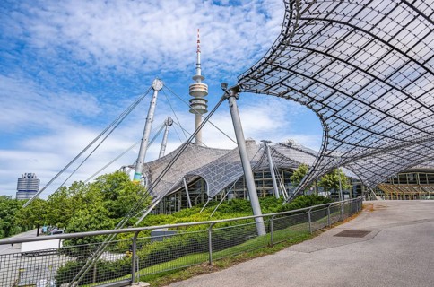 Olympic tower with Olympic tent roof