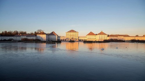 Nymphenburg Castle at sunrise