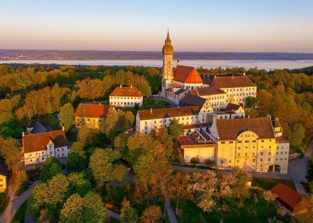 Monastery Andechs in the morning light