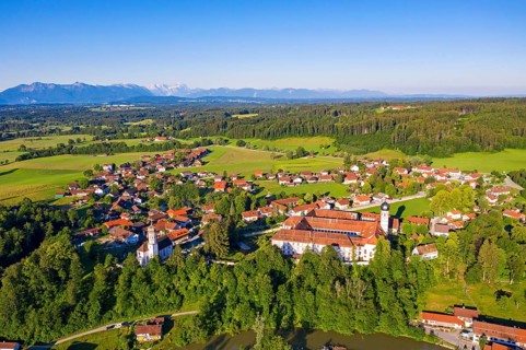 Beuerberg with Marienkirche and monastery