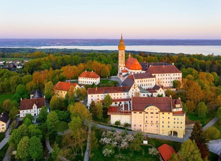 Monastery Andechs in the morning light