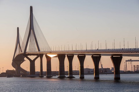 Puente de la Constitucion de 1812 in the morning light
