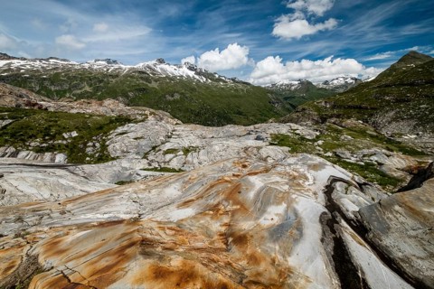 Mountain landscape near the glacier Schlatenkees