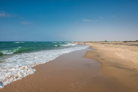 Indian ocean coast near the coastal town of Berbera