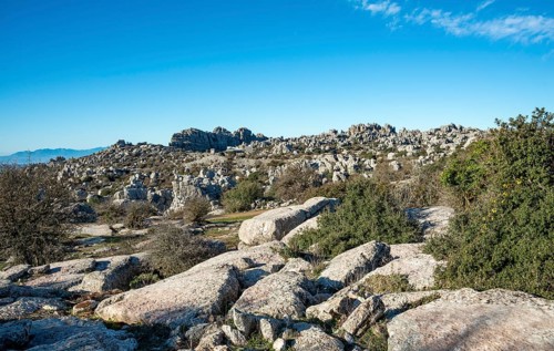 Rock formations of limestone