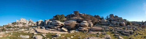 Rock formations of limestone