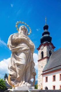 Marien pilgrimage church with Marienbrunnen