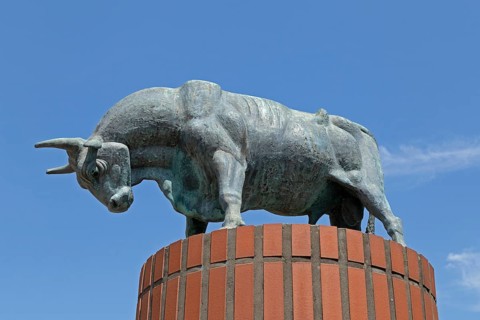 Bull statue