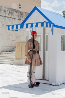 Evzone soldier standing