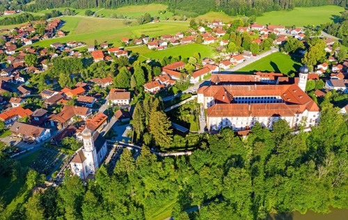 Beuerberg with Marienkirche and monastery