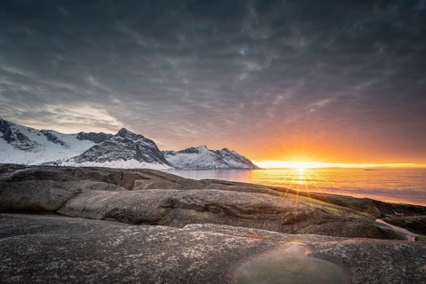 Rocky beach of Tungeneset