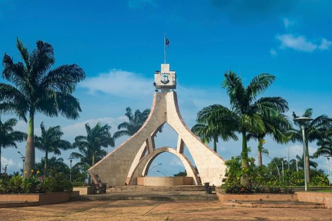 Monument in new quarter of Malabo