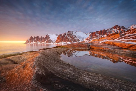 Rocky beach of Tungeneset
