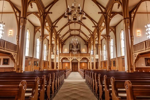 Interior of Vagan Church