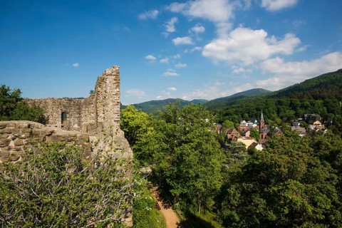 The ruins of Baden Castle
