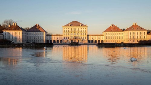 Nymphenburg Castle at sunrise