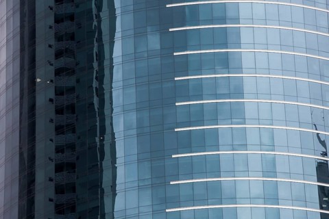 Glass facade
