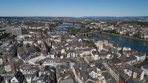 Old town with the Florinskirche and the Church of Our Dear Lady