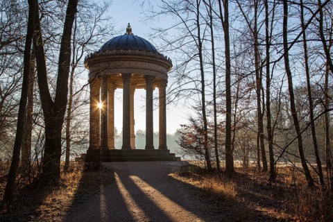 Temple of Apollo in the park of Nymphenburg Castle