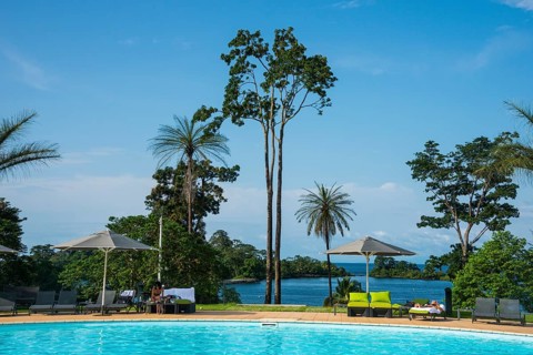 Swimming pool of the Sofitel hotel