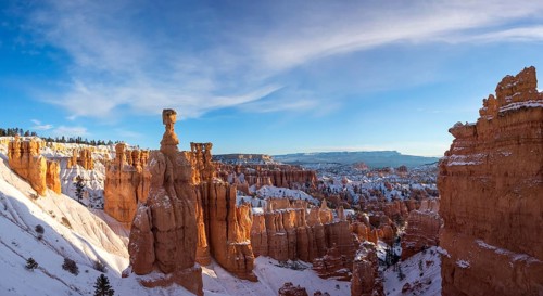 Rock formation Thors Hammer at sunrise