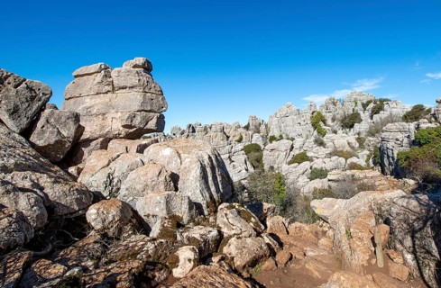 Rock formations of limestone