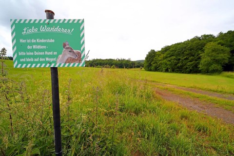 Sign for the protection of game