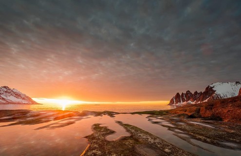 Rocky beach of Tungeneset