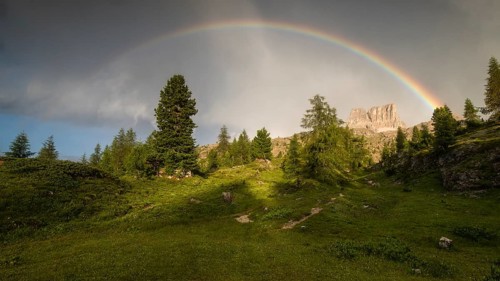 Rainbow over Monte Averau