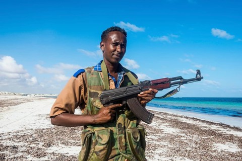 Bodyguard on Jazeera beach