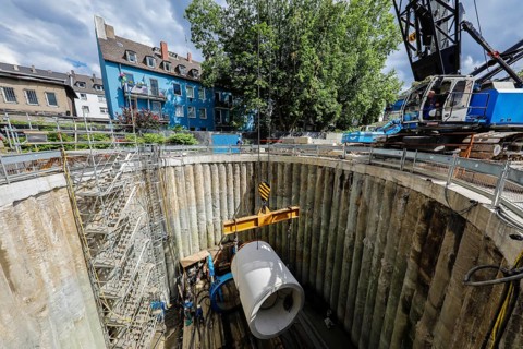 New construction of the Berne sewer