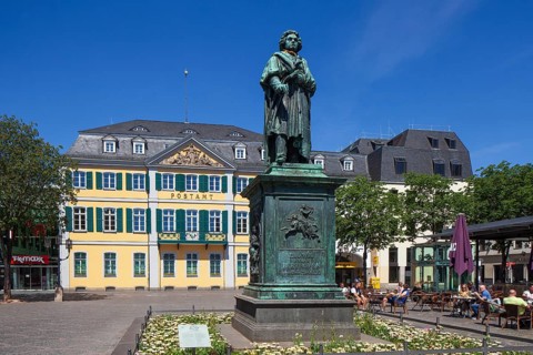 Beethoven Monument and Main Post Office