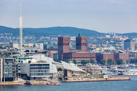 City panorama Oslo