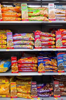 Full shelves at Walmart