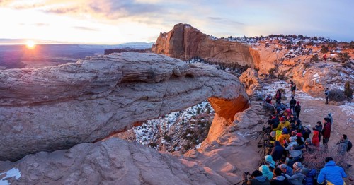 Arch Mesa Arch at sunrise