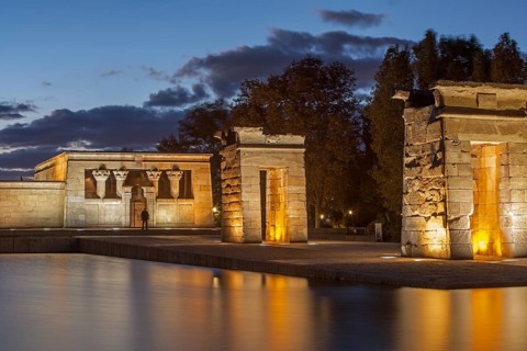 Temple of Debod at dusk