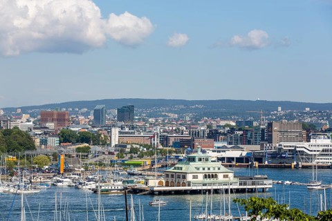 City panorama Oslo
